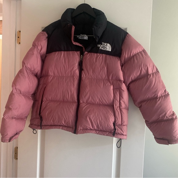 The North Face Retro Nutpse Rose Pink & Black 700 Women's Coat size~ large - Picture 1 of 3